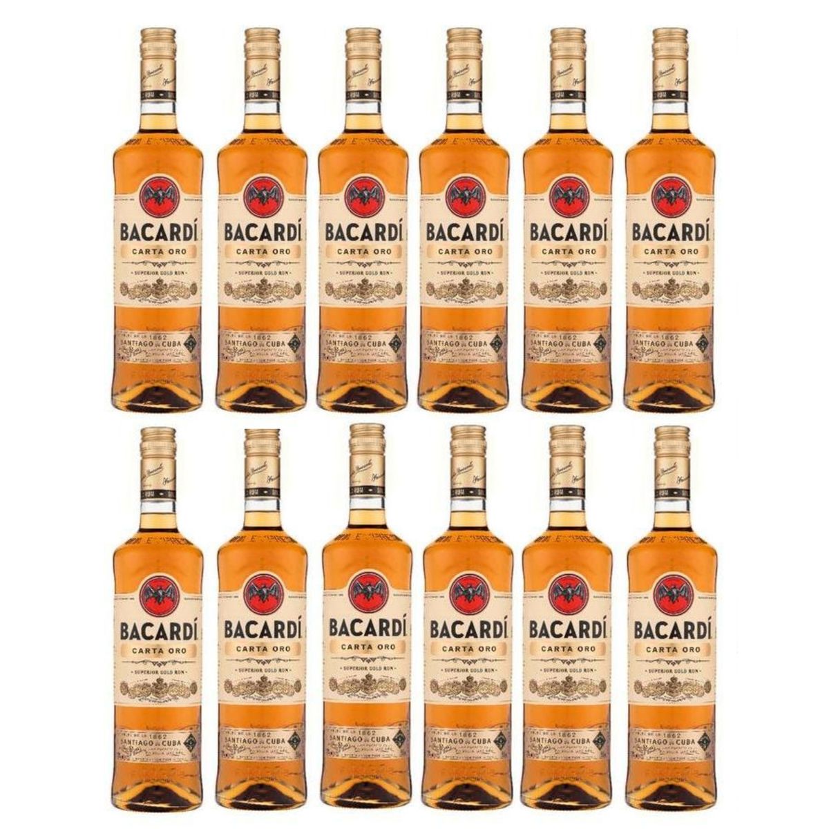 BACARDI - Ron Bacardí Carta Oro 980ml - 12 UND