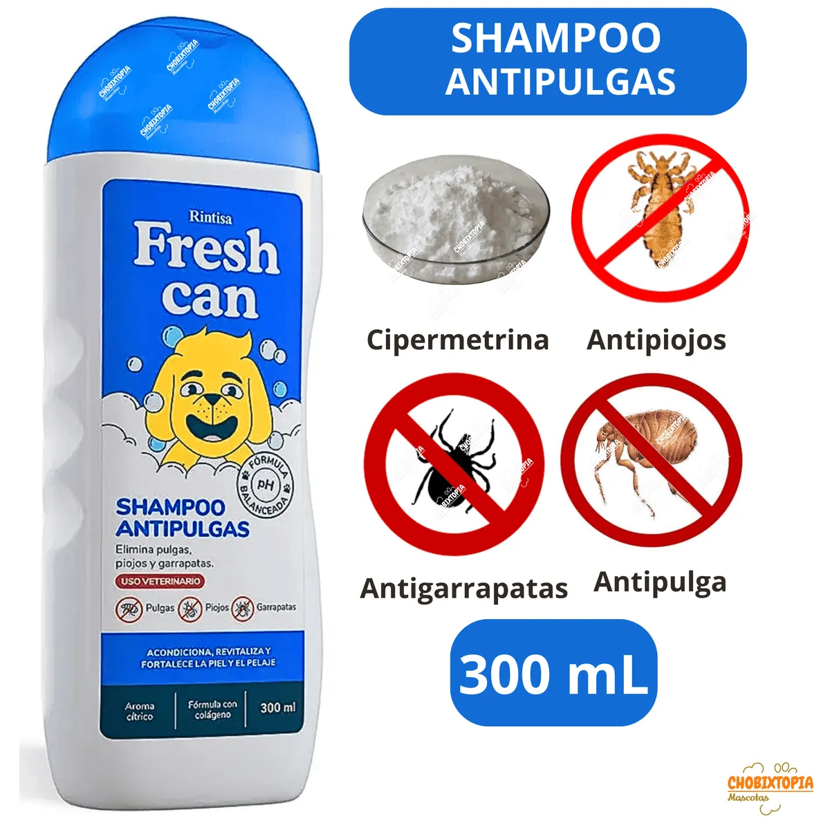 GENERICO - SHAMPOO FRESH CAN ANTIPULGAS 300 mL