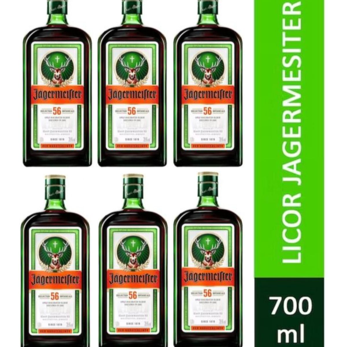 JAGERMEISTER - Licor Jagermeister 700ml - 6 UND