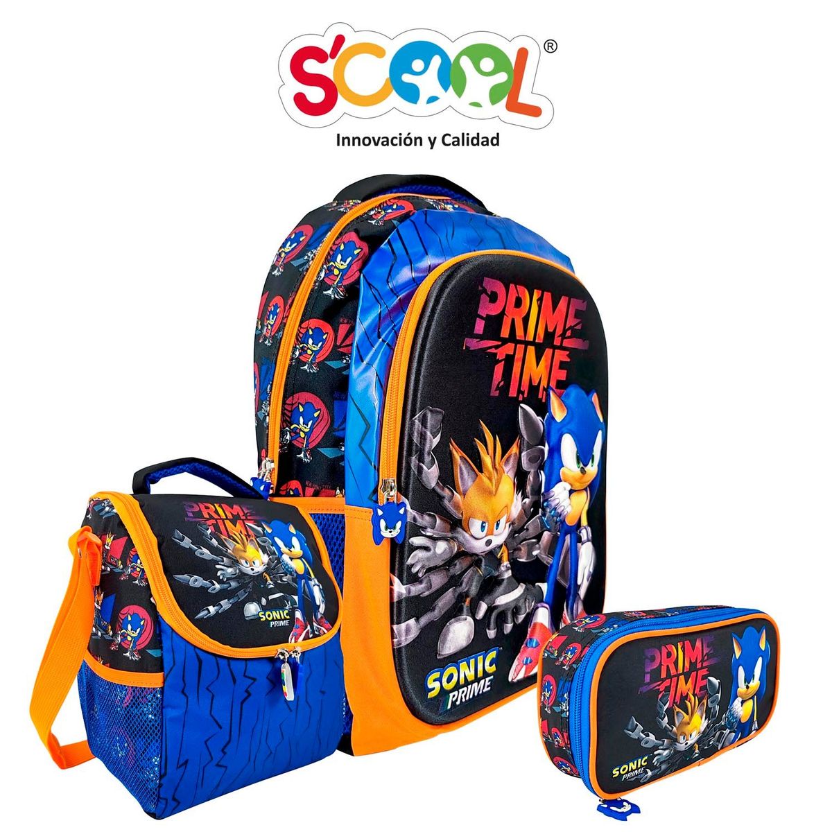 SCOOL - SET MOCHILA TOD SCOOL MAGIC OFICIO EVA 3D SONIC PRIME
