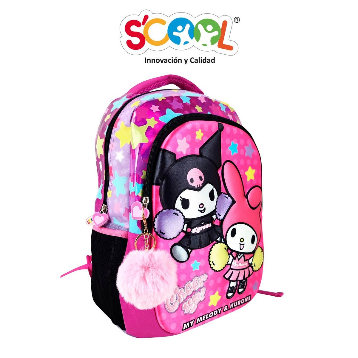 SCOOL - SET MOCHILA TOD SCOOL MAGIC OFICIO EVA 3D MY MELODY & KUROMI