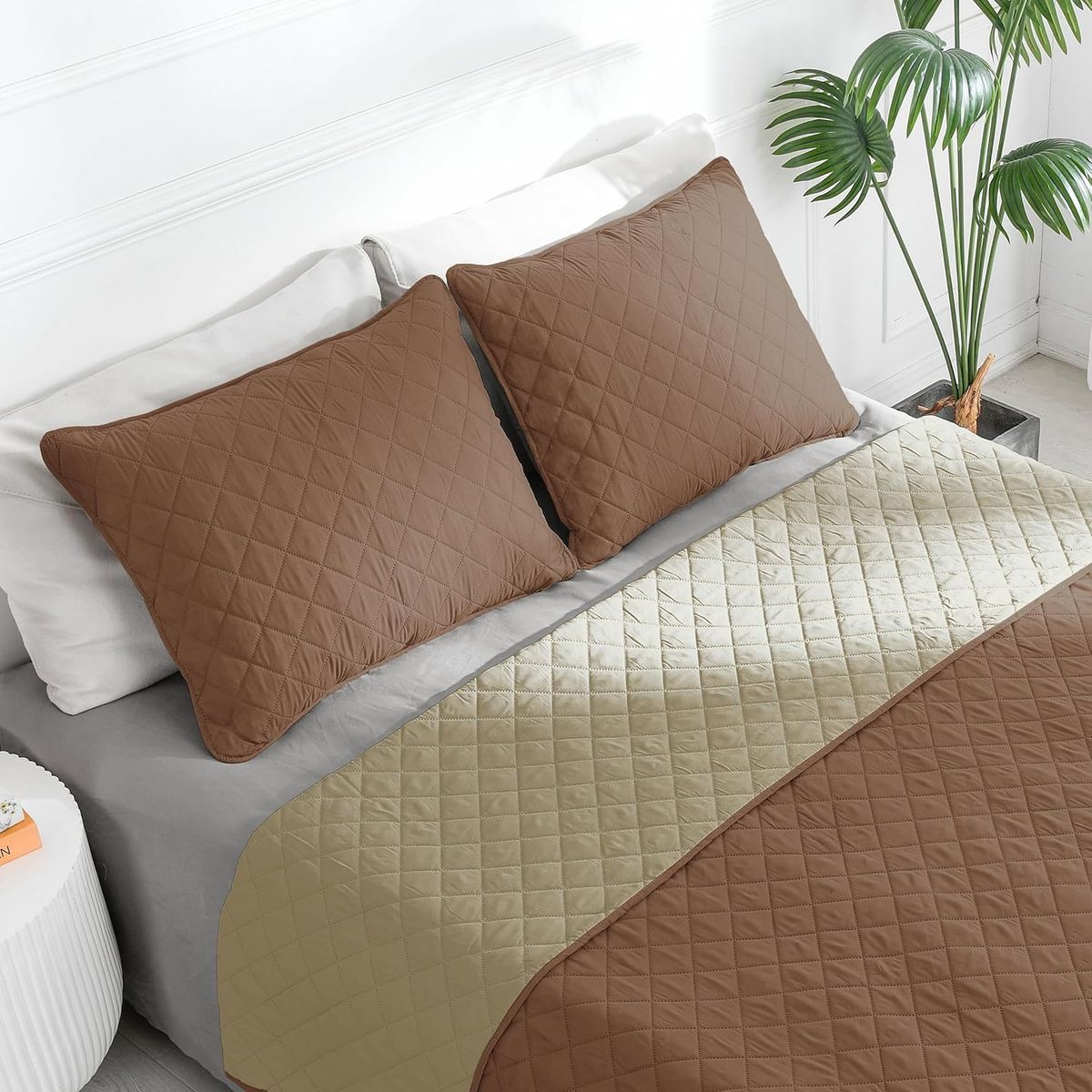 TEFI HOME - Quilt Deluxe Almendra+Beige KING