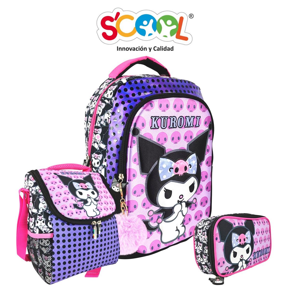 SCOOL - SET MOCHILA TOD SCOOL MAGIC OFICIO EVA 3D KUROMI