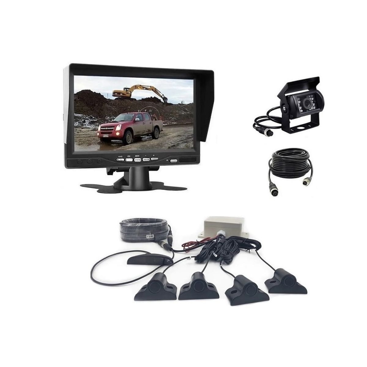 GENERICO - Pantalla Dvr Camara Sensor Proximidad Camion Volquete