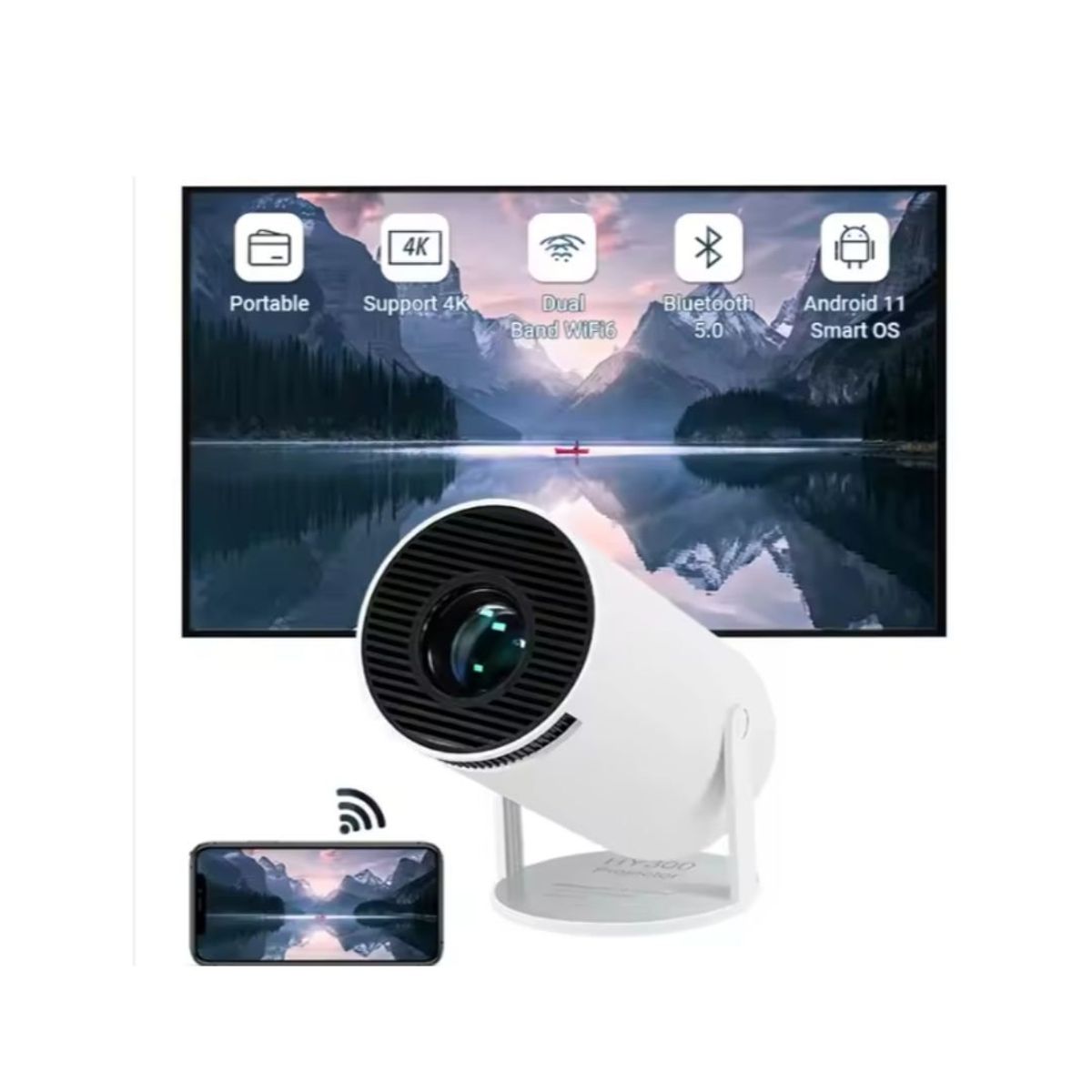 GENERICO - PROYECTOR PORTÁTIL CON CONTROL REMOTO