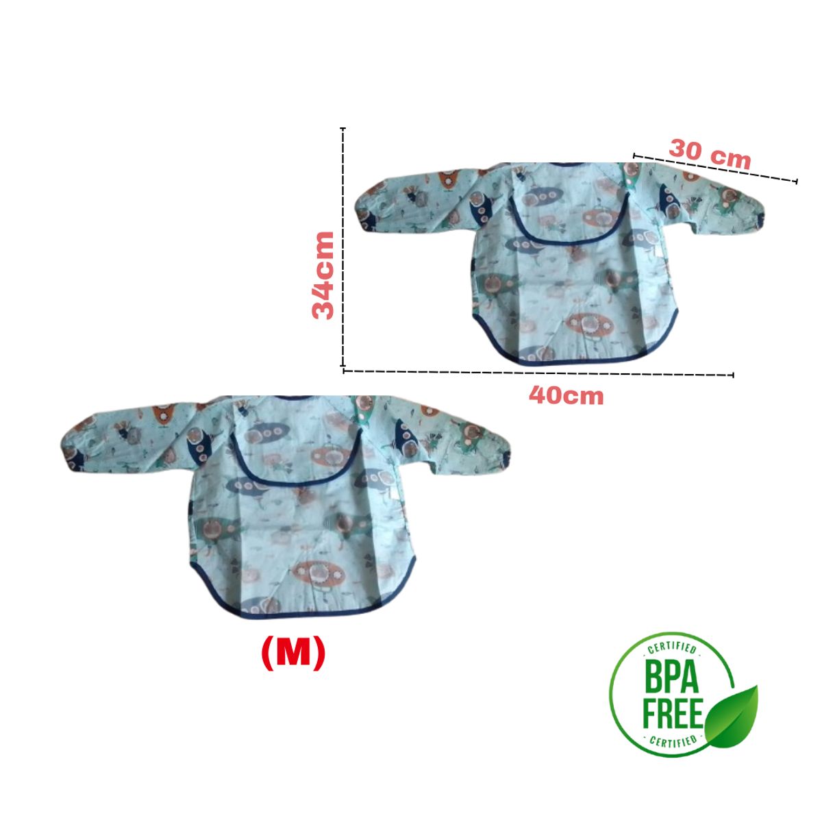 GENERICO - Babero Impermeable Manga Larga