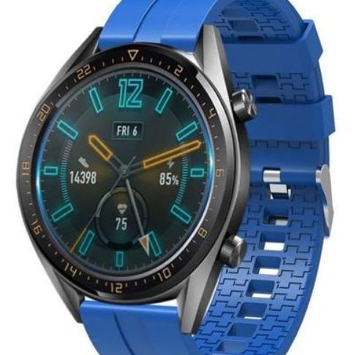 GENERICO - CORREA SILICON 22MM PARA HUAWEI WATCH GT 2 PRO AZUL
