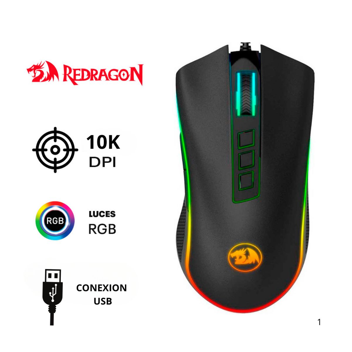 REDRAGON - Mouse Redragon M711  COBRA