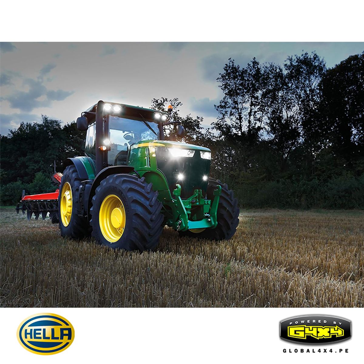 HELLA - Faro Led Auxiliar Hella 4 31W 3000LM Luz blanca