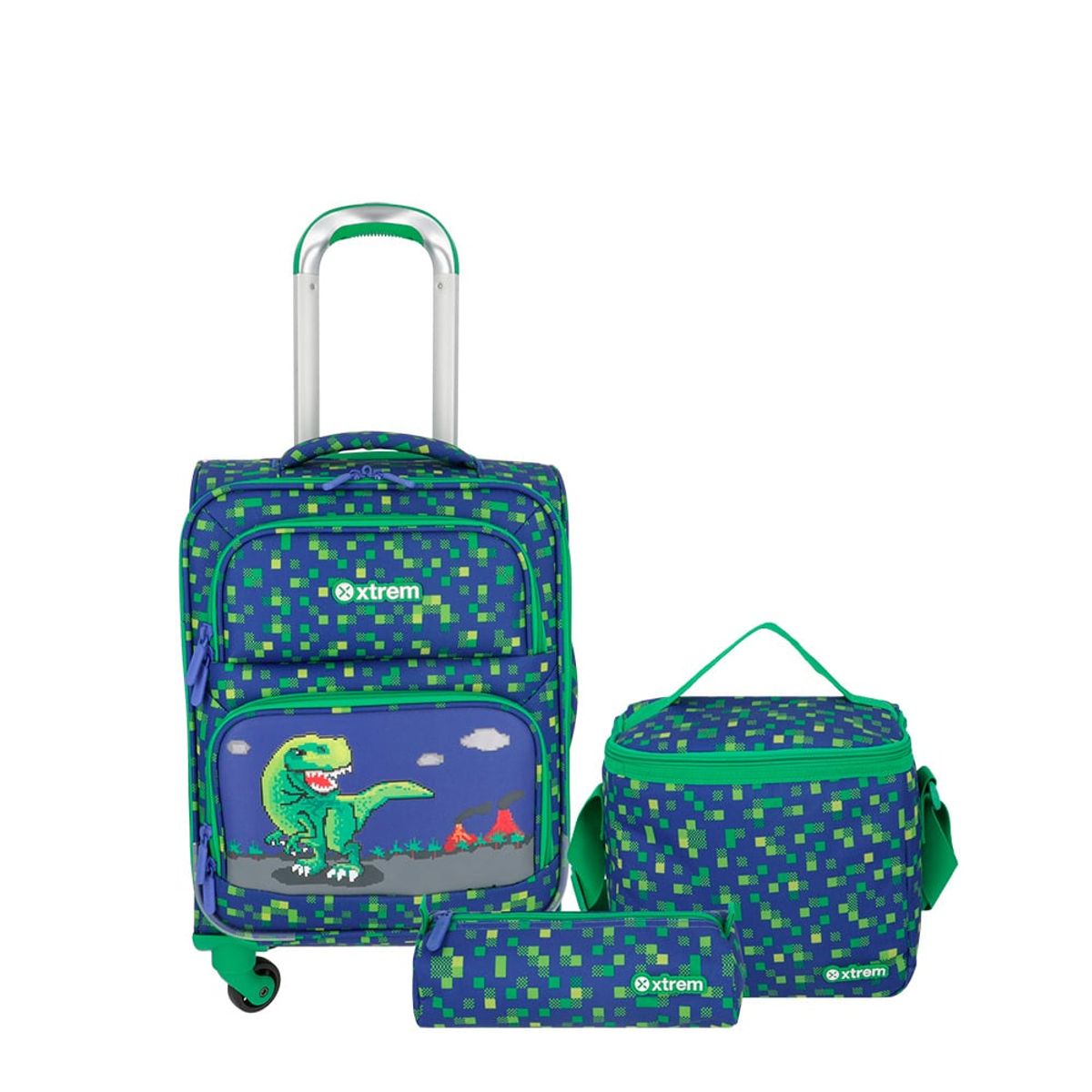 XTREM - Mochila Con Ruedas Speedy Pack 5Xt Blue Dino