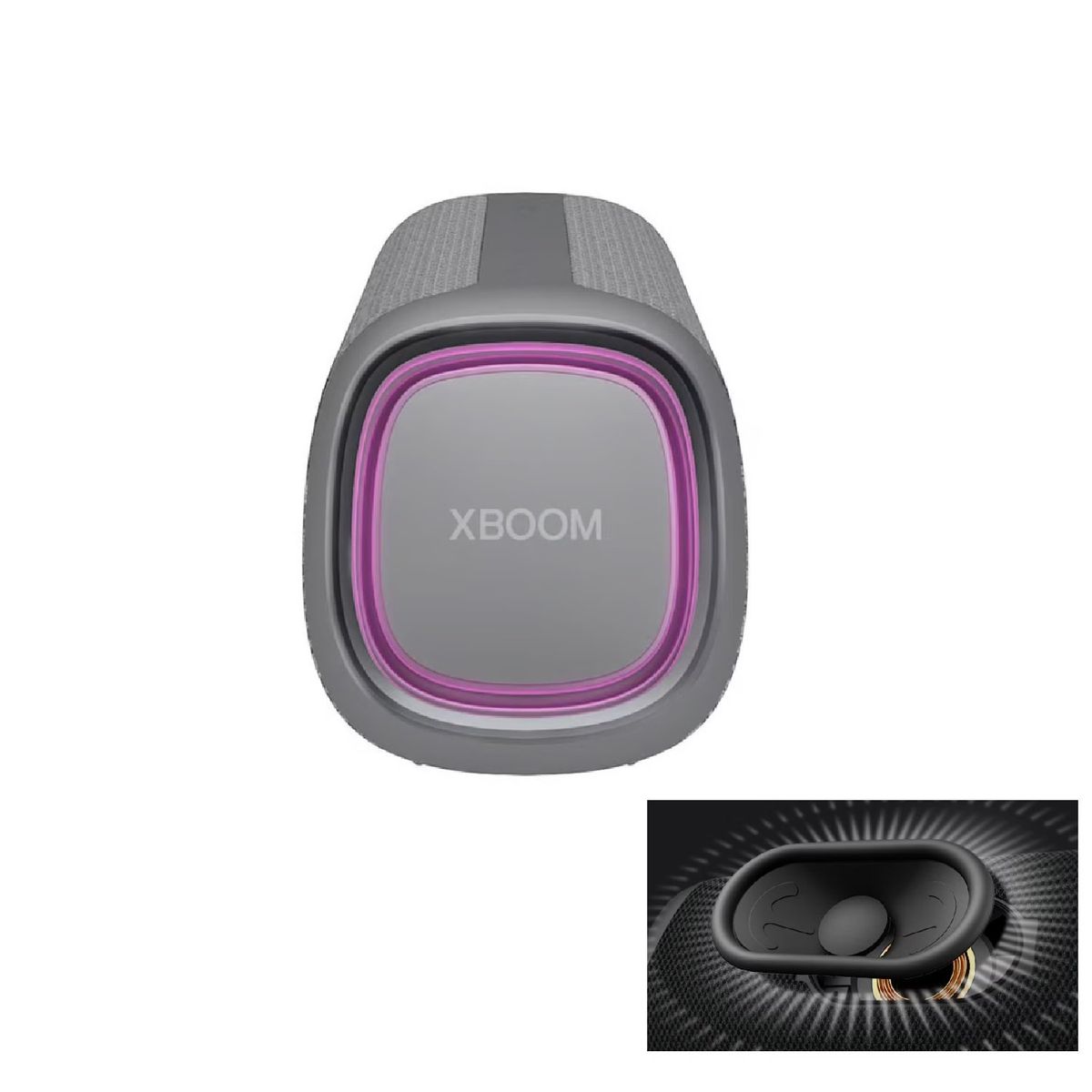 LG - Parlante LG XBOOM Go XG5 Gris 20W Sound Boost IP67 18 Horas de Batería