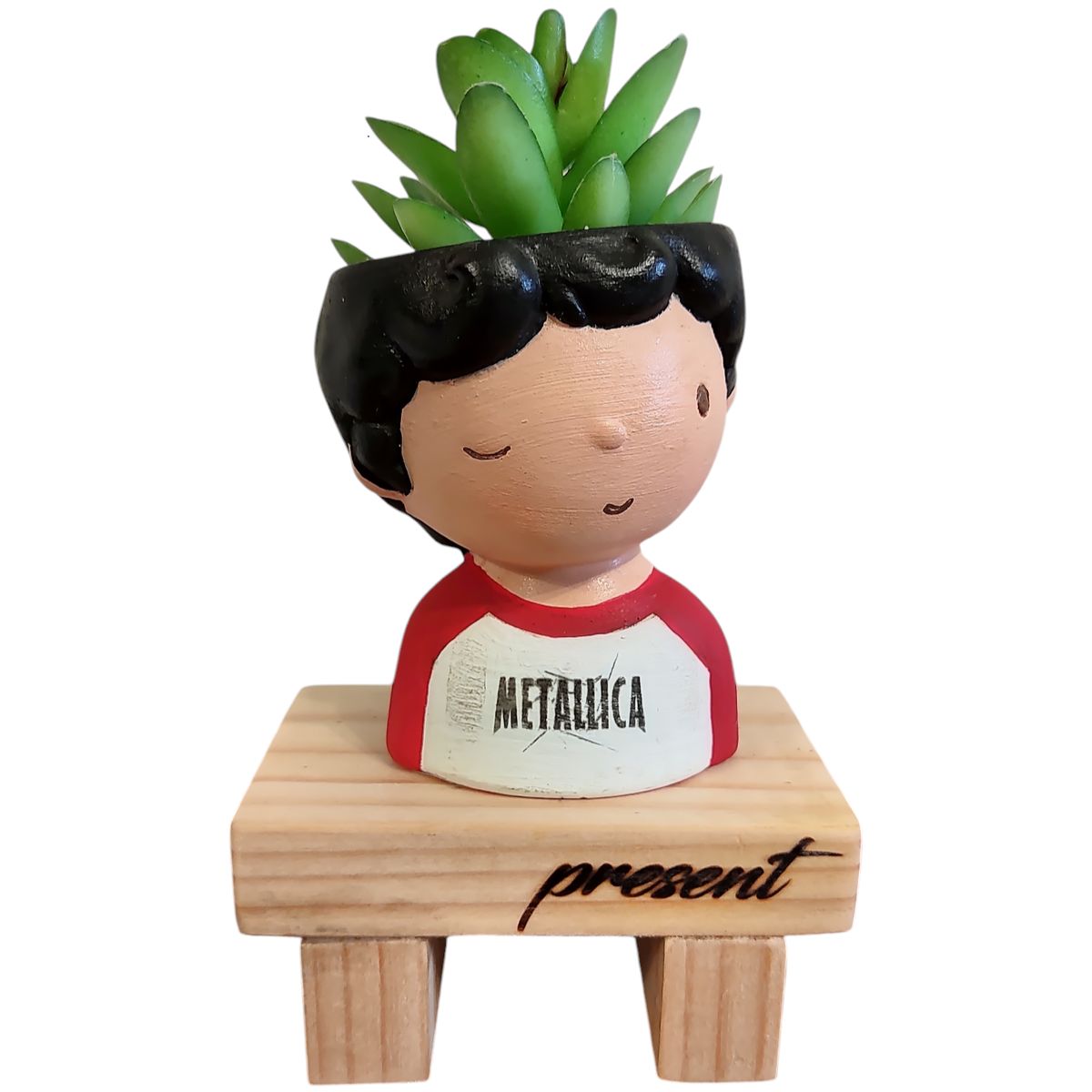 GENERICO - Maceta Macetero Mini Soñador Pintado a Mano Present