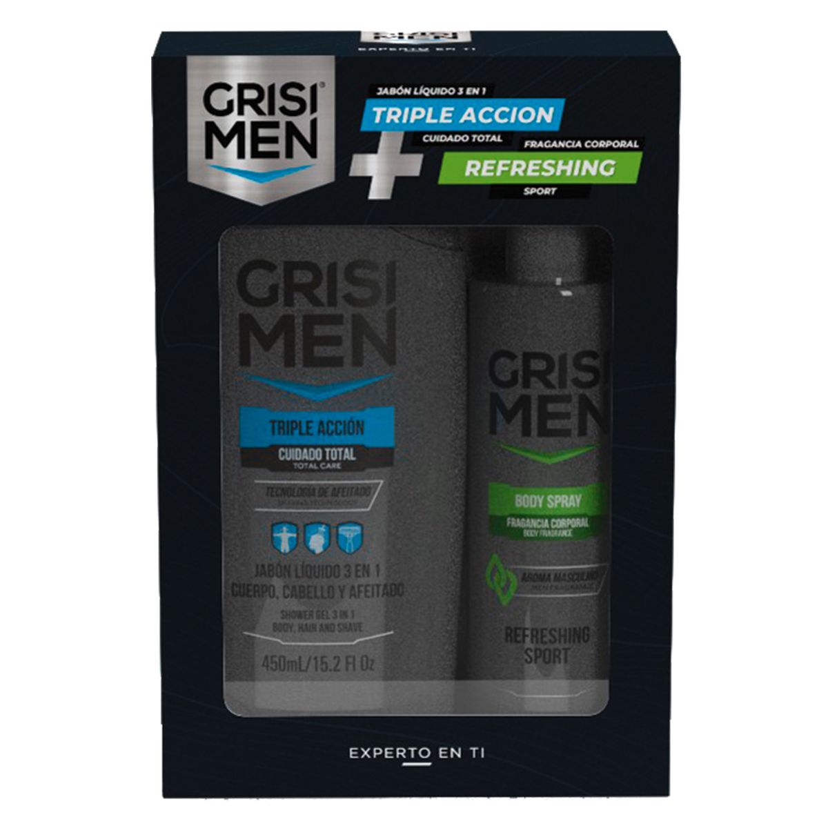 GENERICO - GRISI MEN BODY SPRAY SPORT + SHOWER GEL 3 EN 1