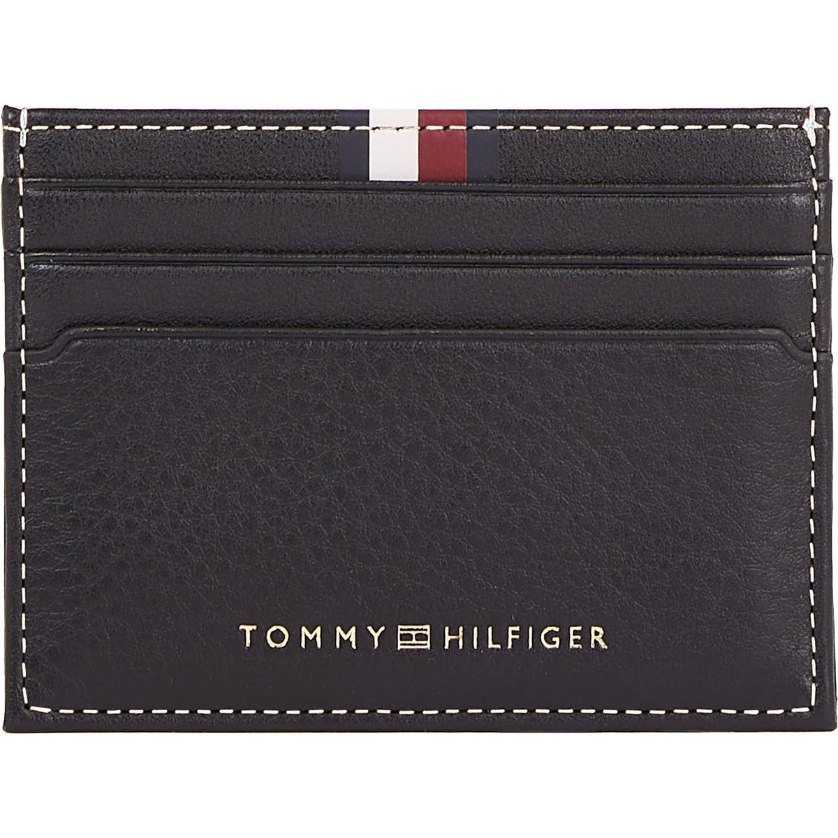TOMMY HILFIGER - TARJETERO TH CORP LEATHER CC HOLDER