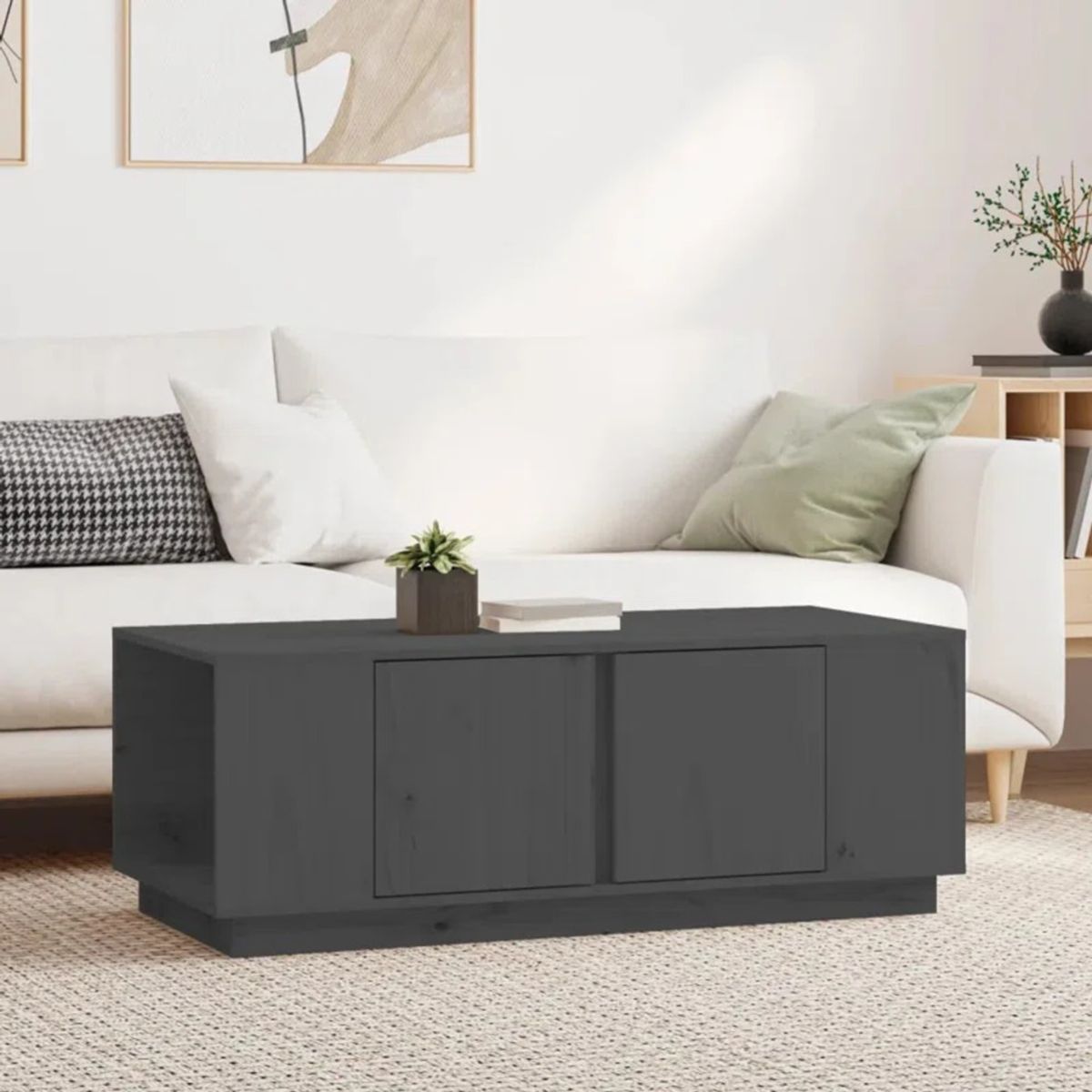 GENERICO - Mesa de Centro Tateishi Gris R&R MUEBLES