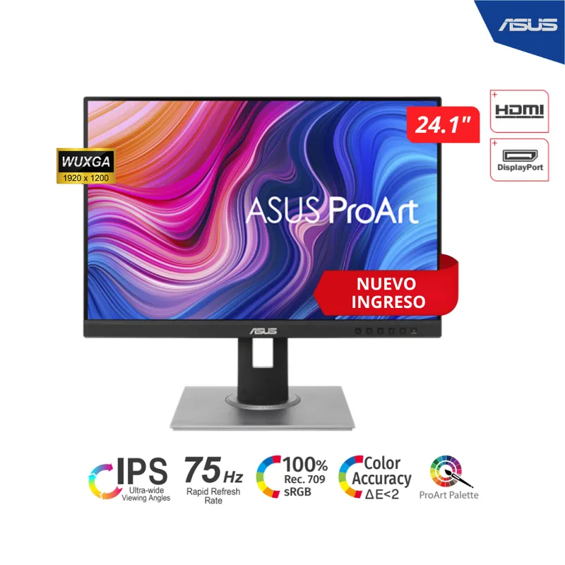 ASUS - MONITOR ASUS PROART 27 IPS WQHD2560x1440 DISPLAY 2K 5MS 75HZHDMI