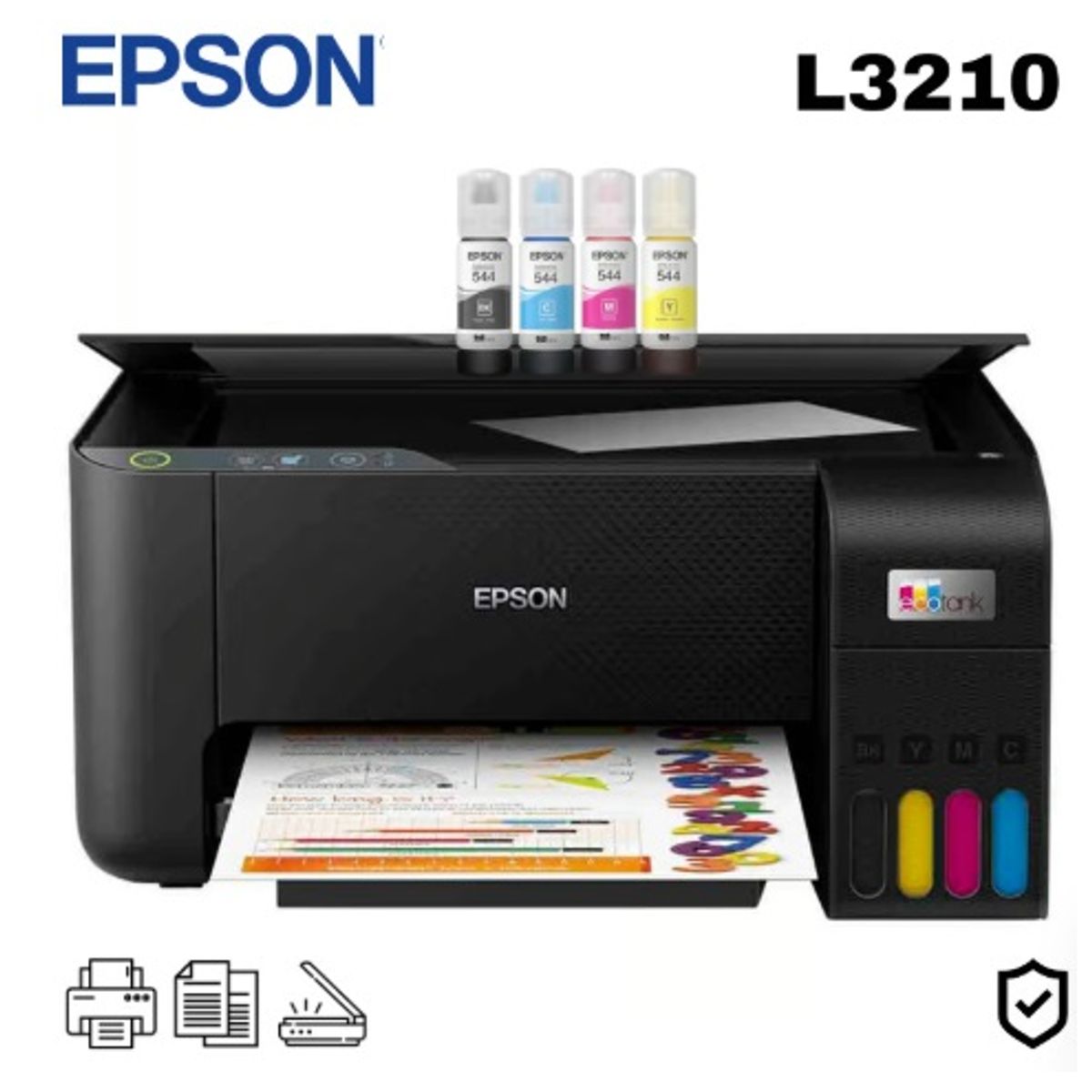EPSON - Impresora Multifuncional Epson EcoTank L3210 USB