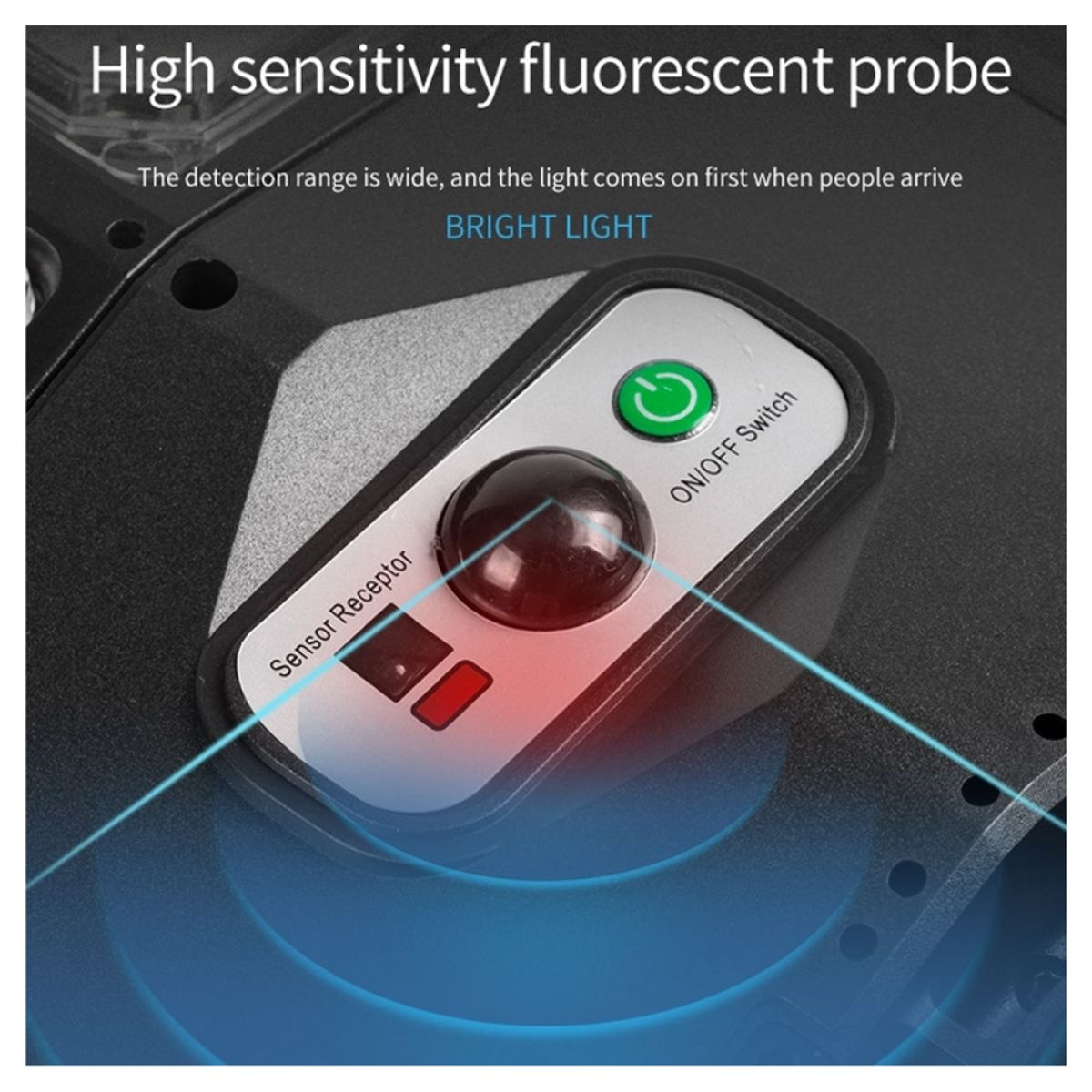 SEISA - Farola Con Panel Solar Sensor Movimiento Lampara Luz Led 100w