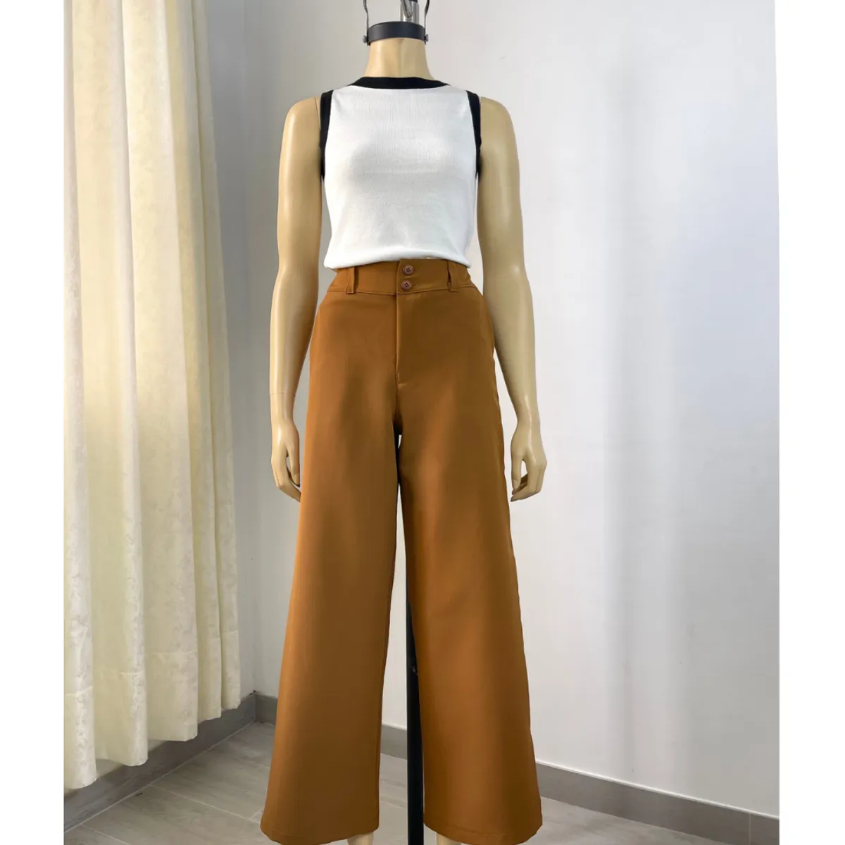 ALLEZ COLLECTION - Pantalon Cayetana para mujer largo de vestir fresco