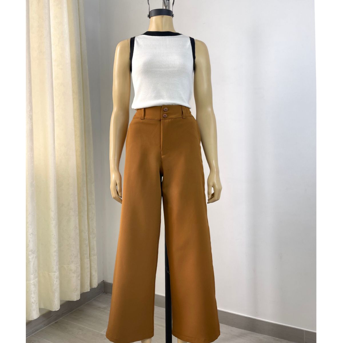 ALLEZ COLLECTION - Pantalon Cayetana para mujer largo de vestir fresco