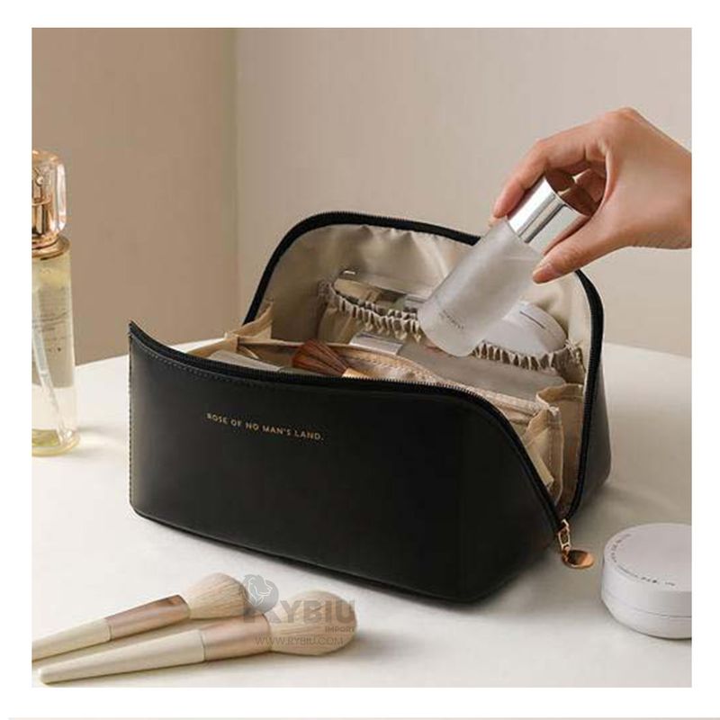 RYBIU IMPORT - Cosmetiquero Compacto de Estilo en Negro Y+Regalo Stickers