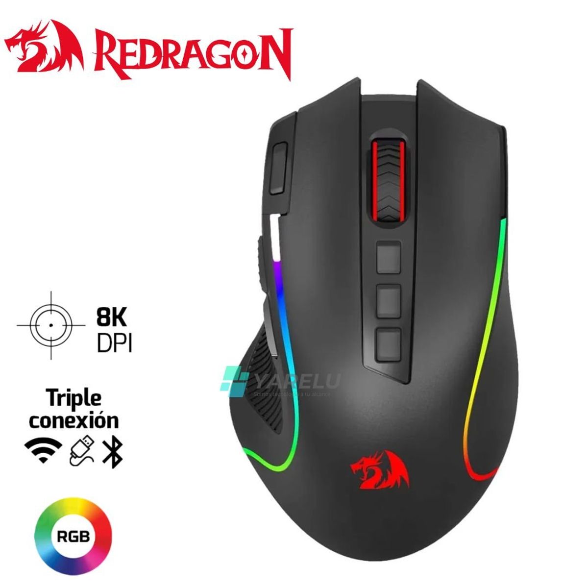 REDRAGON - Mouse Redragon PREDATOR M612-PRO Wireless BLACK