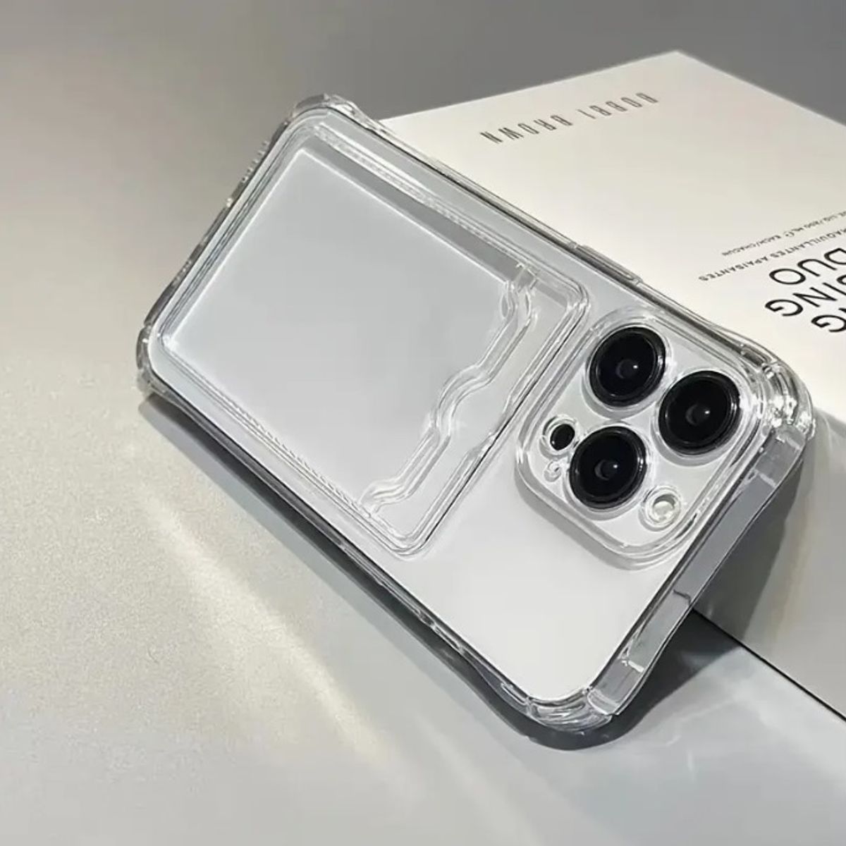 GENERICO - Case Tarjetero Transparente - iPhone 14 Pro