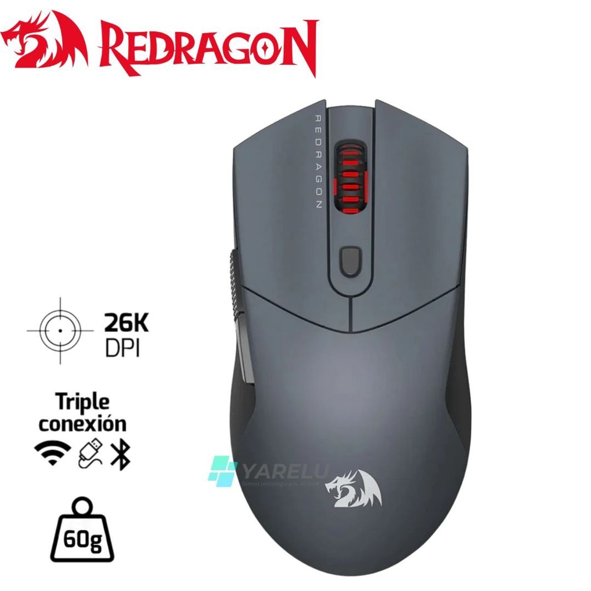 REDRAGON - Mouse Redragon ST4R PRO M917GB-PRO Wireless BLACK