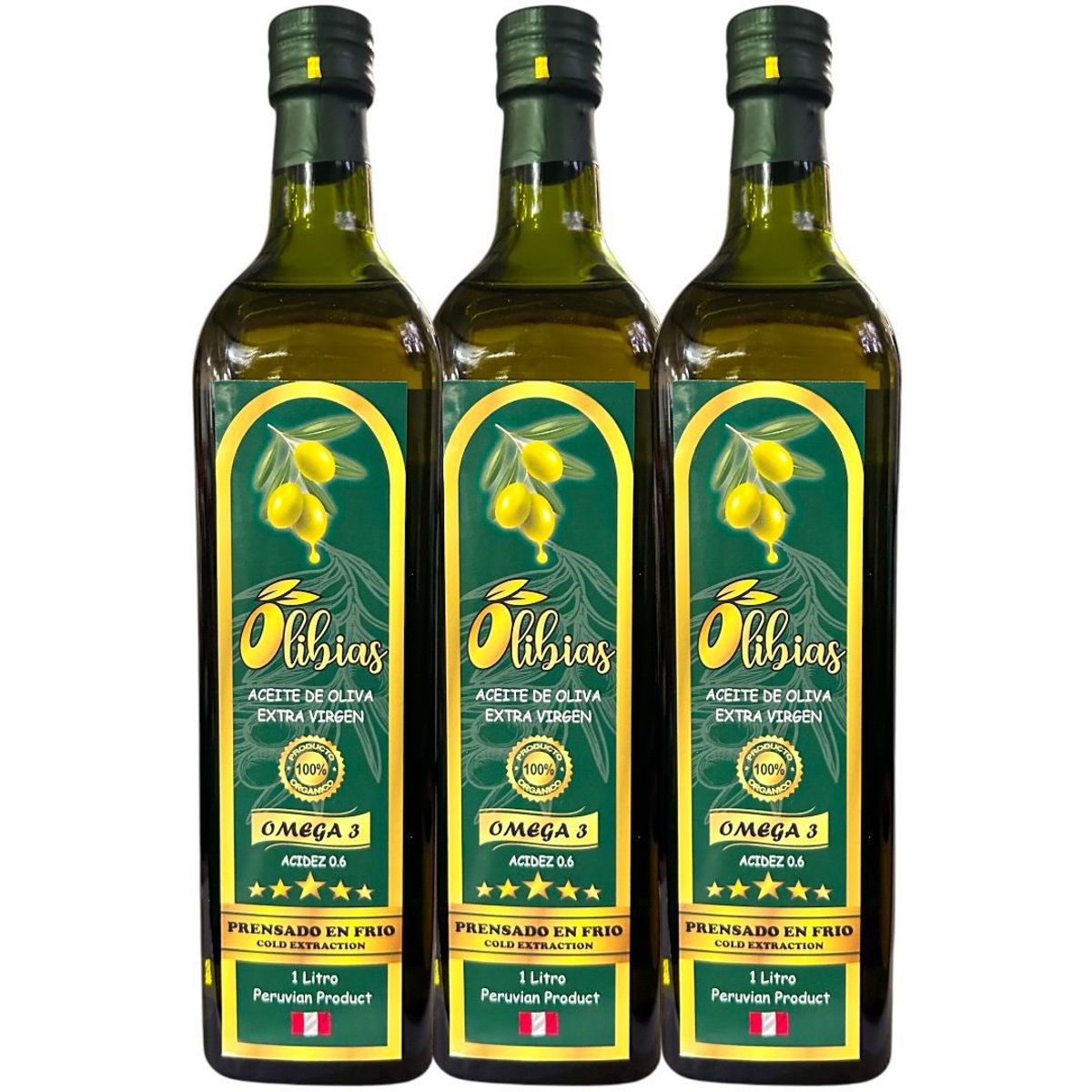 GENERICO - Aceite de Oliva Extra Virgen Prensado al Frio Olibias 1lt