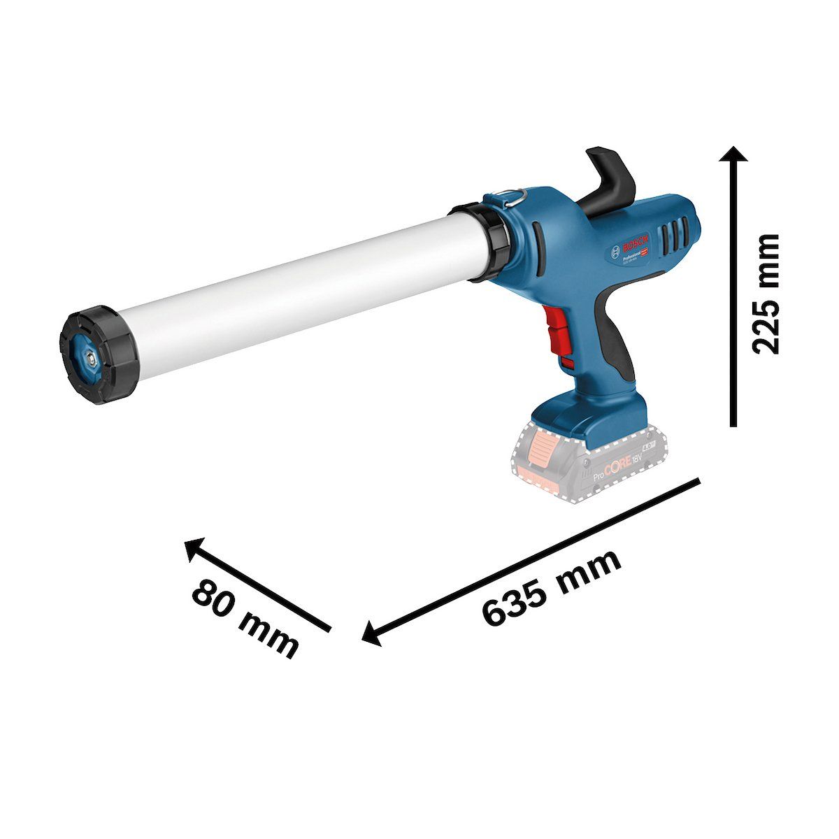BOSCH - Pistola de Silicona Inalámbrica Bosch GCG 18V-600