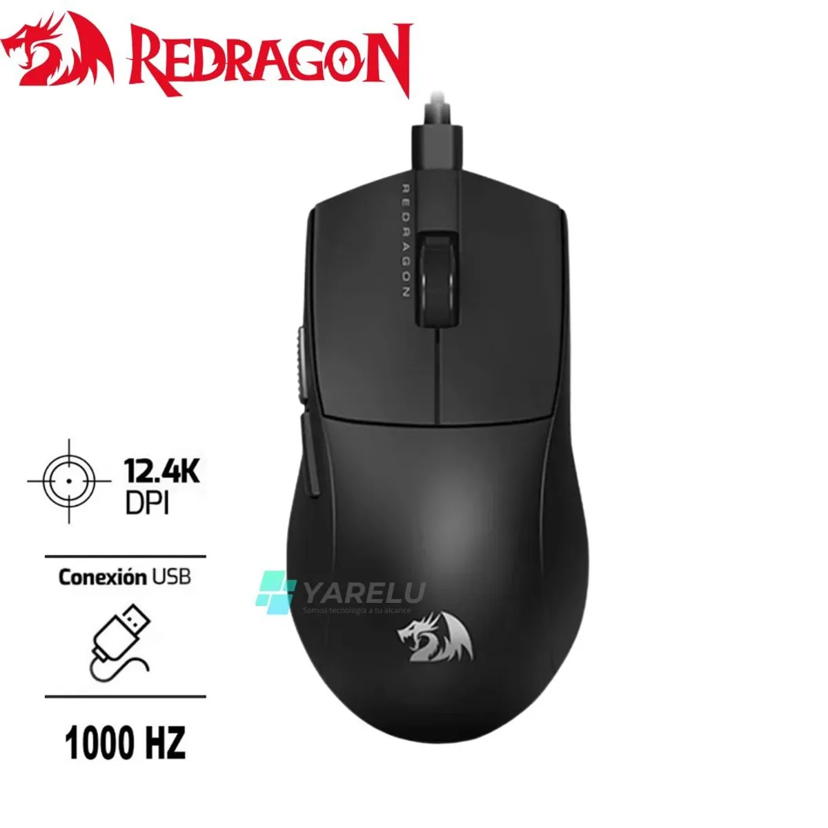 REDRAGON - Mouse Redragon K1NG M724 1K HZ BLACK