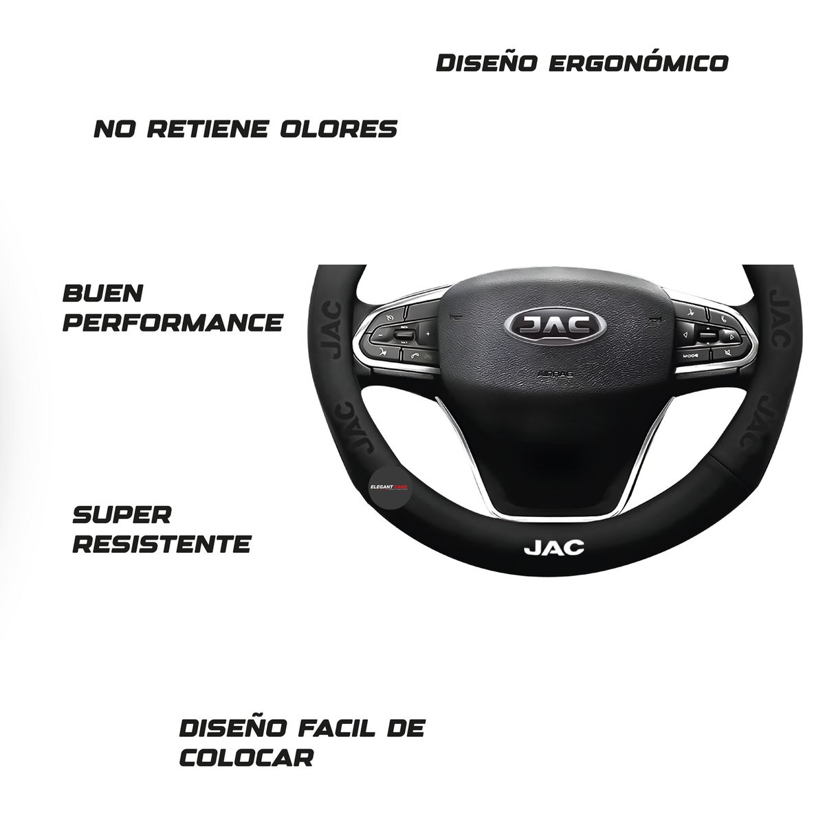 JET - Forro De Timon Premiun JAC Color Negro
