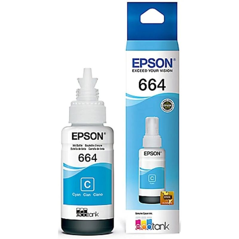 EPSON - TINTA EPSON 664 T664220 CYAN ORIGINAL