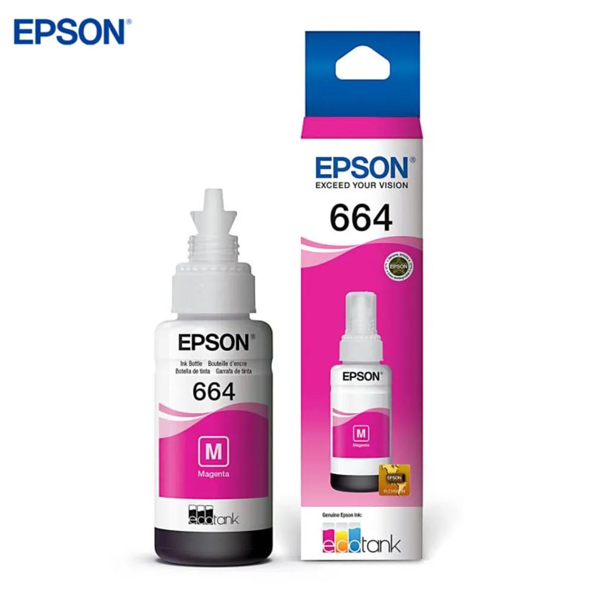 EPSON - TINTA EPSON 664 T664320 MAGENTA ORIGINAL