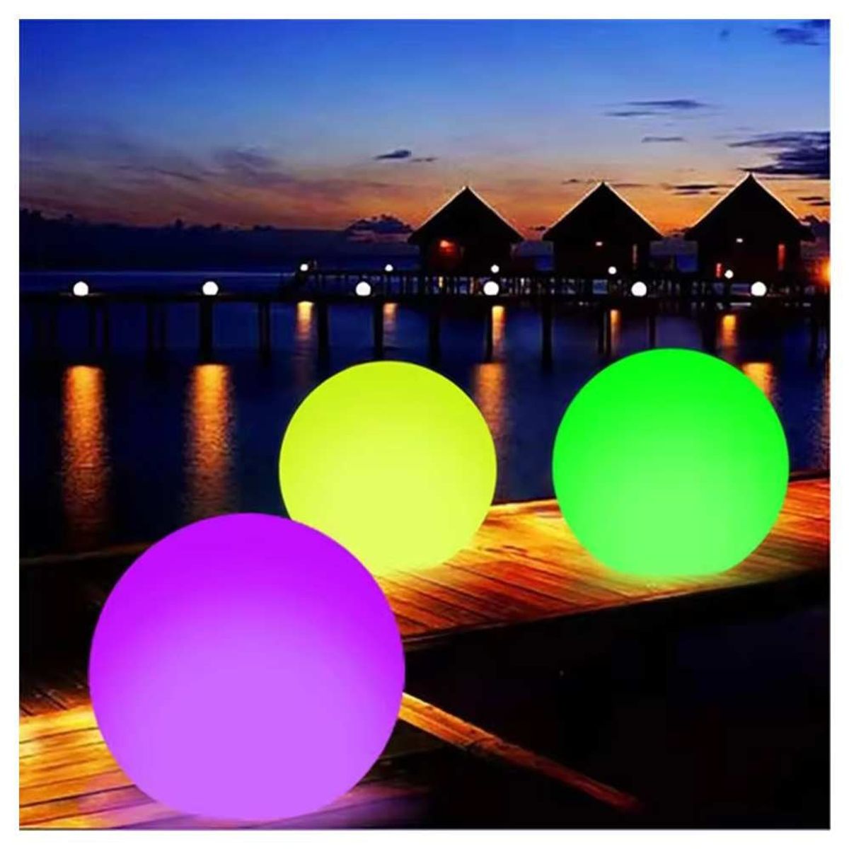 GENERICO - Pelota Flotante Luces LED