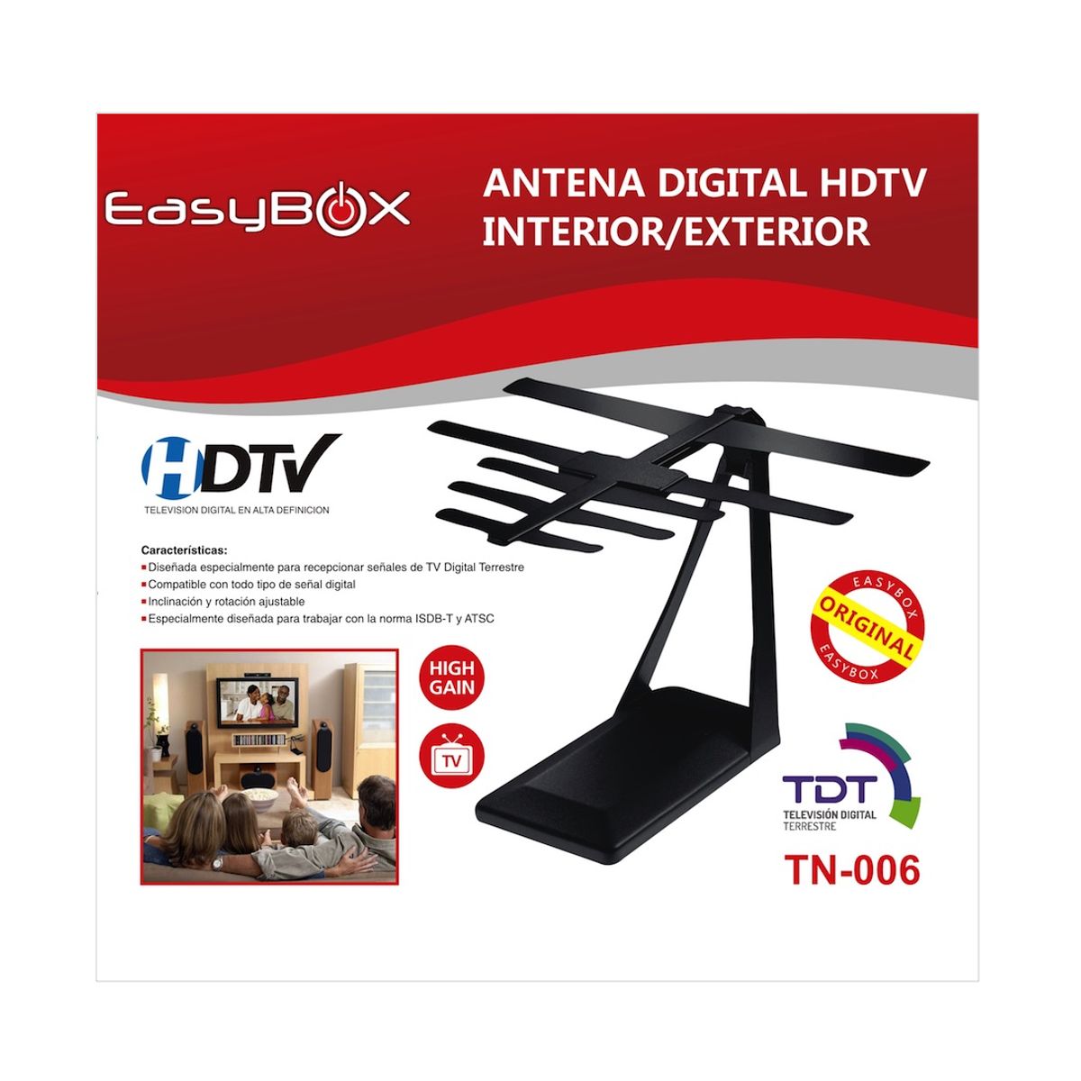 Easy Corp - ANTENA DIGITAL PARA TV 6 METROS RG6 - APAGON ANALOGICO
