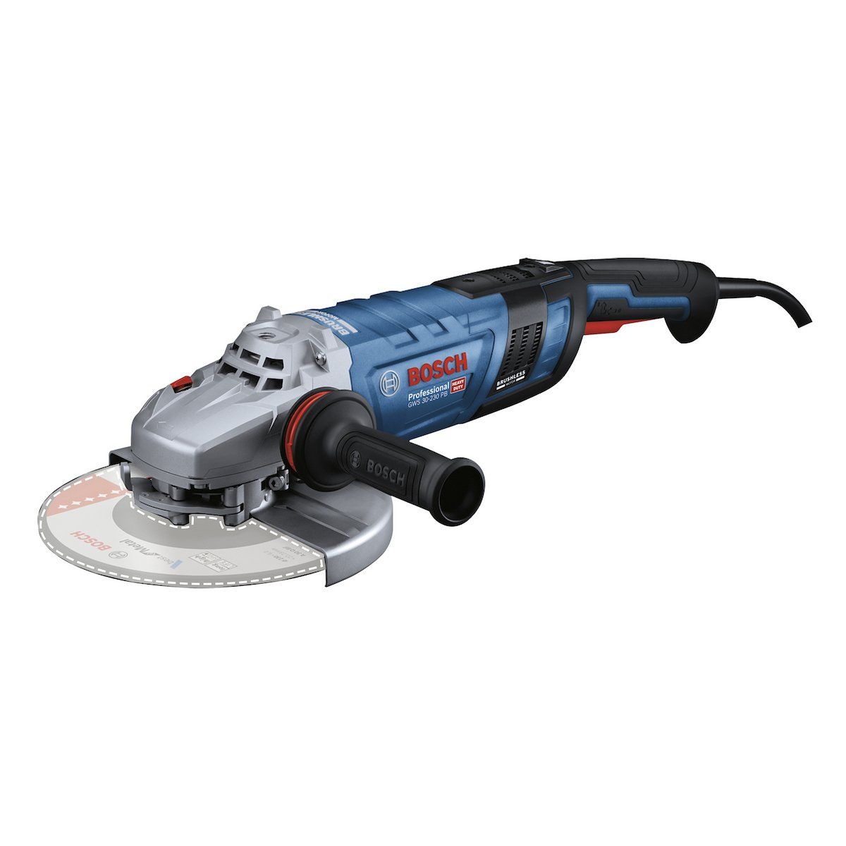 BOSCH - Esmeril Angular 9 2800W Brushless CC Bosch GWS 30-230 PB