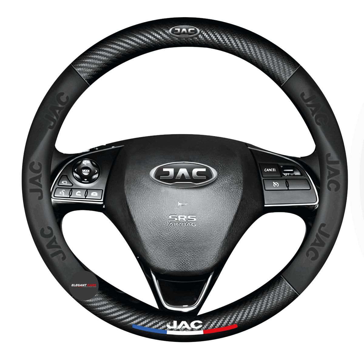 JEF - Forro De Timon Premiun JAC Fibra De Carbono