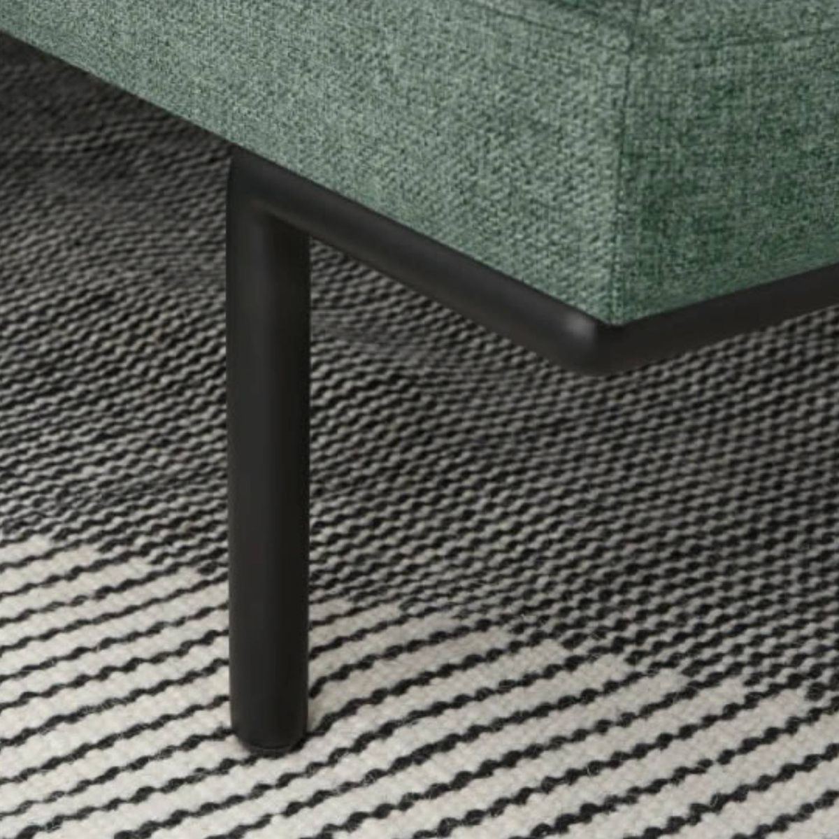 YOLODECORO - Seccional con Chaise Longue a la Izquierda Harlow Verde