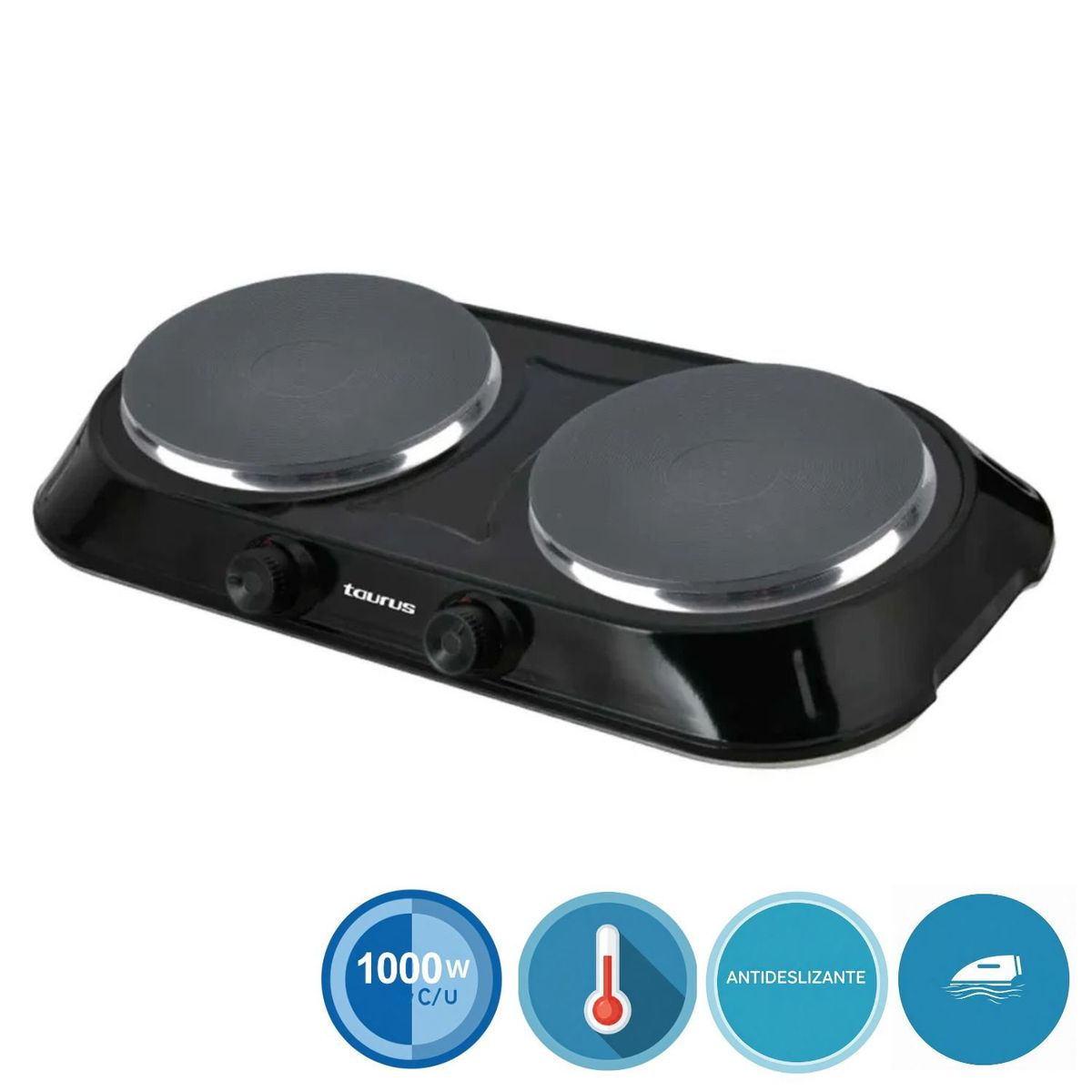 TAURUS - Cocineta Eléctrica TAURUS Fenix Dúo 02 hornillas