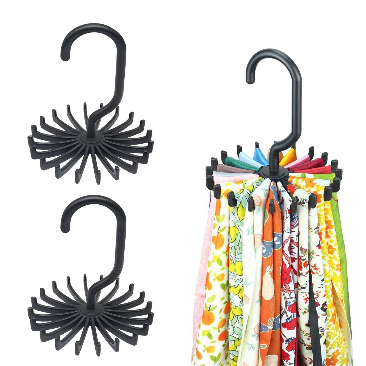 GENERICO - Colgador de Corbata Giratorio 360° 2pcs