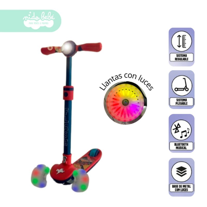 GENERICO - Scooter para niño mini medusa RED