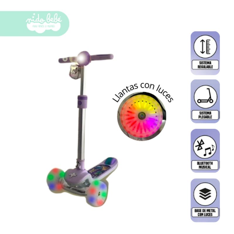 GENERICO - Scooter para niña mini medusa Purple