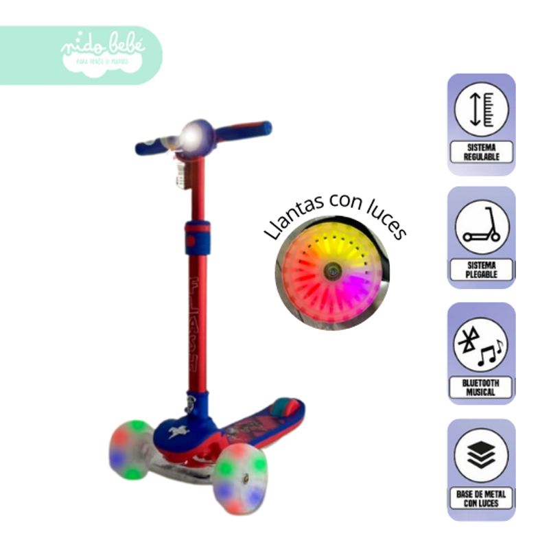 GENERICO - Scooter para niña mini medusa RED BLUE