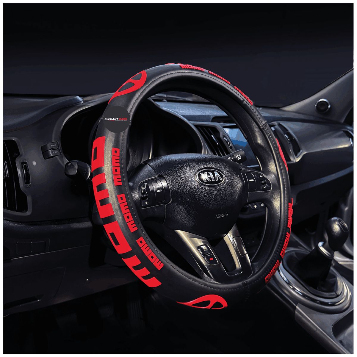 JET - Forro De Timon Deportivo Antiestres MOMO Rojo