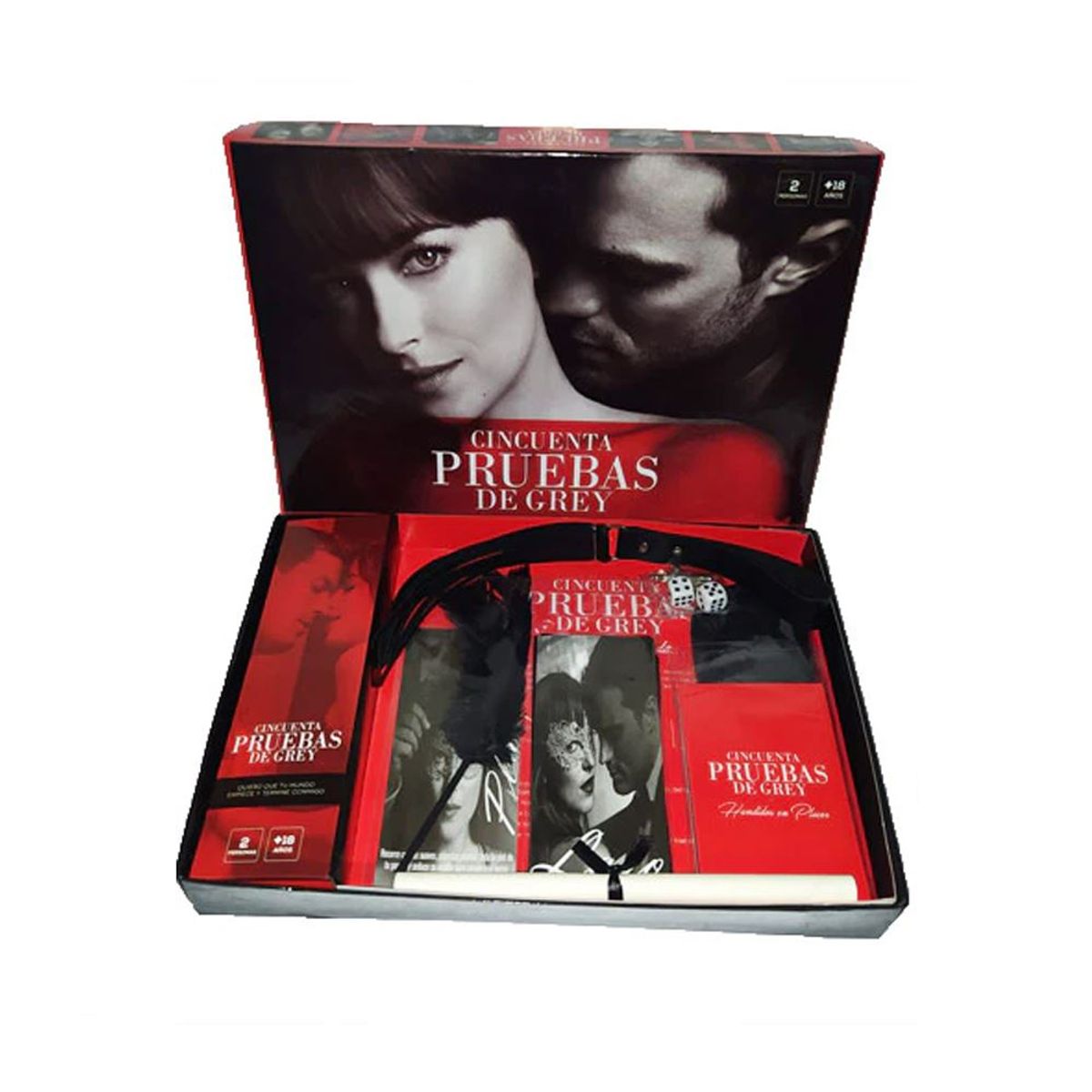 GENERICO - Juego Erótico de Mesa 50 Pruebas de Grey con Accesorios para Parejas