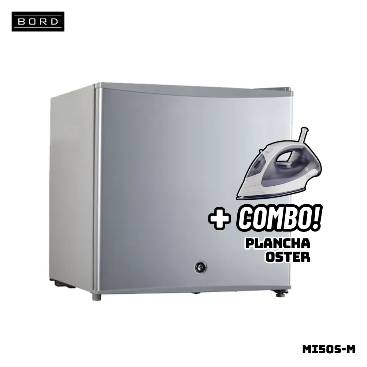 BORD - FRIGOBAR BORD 50 L SILVER - MI50S-M + PLANCHA OSTER