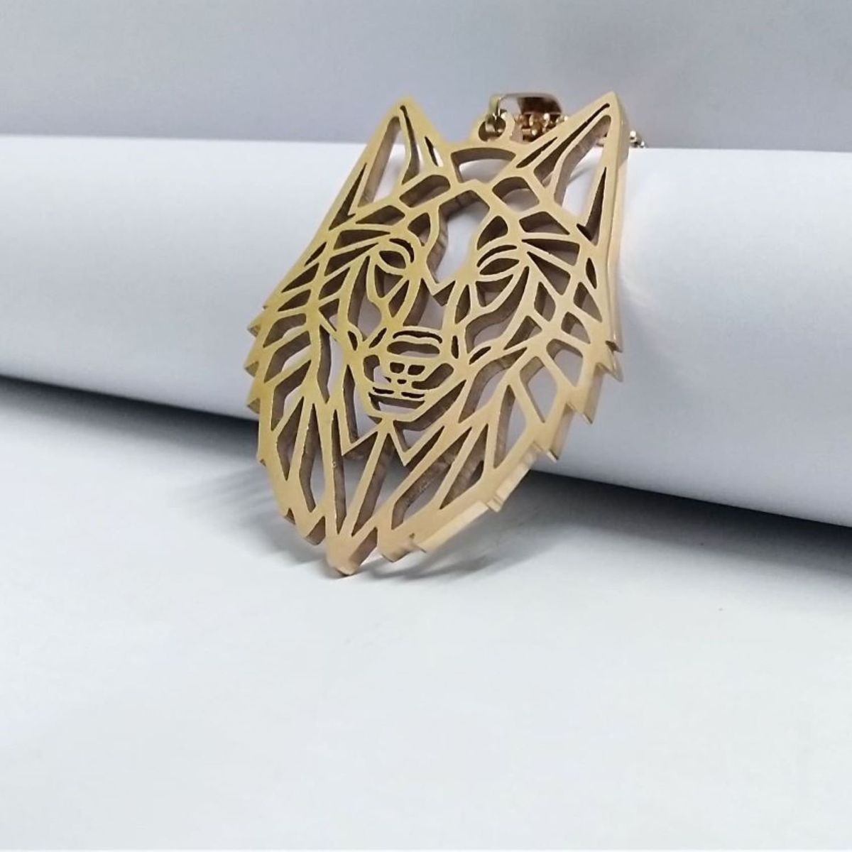 GENERICO - Collar de lobo acero inoxidable 316L ROSA