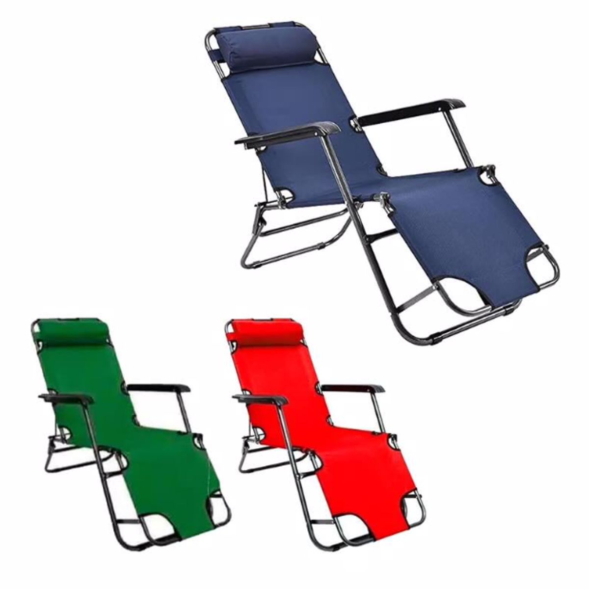 GENERICO - Silla Plegable Reposera Portátil Reclinable Camping