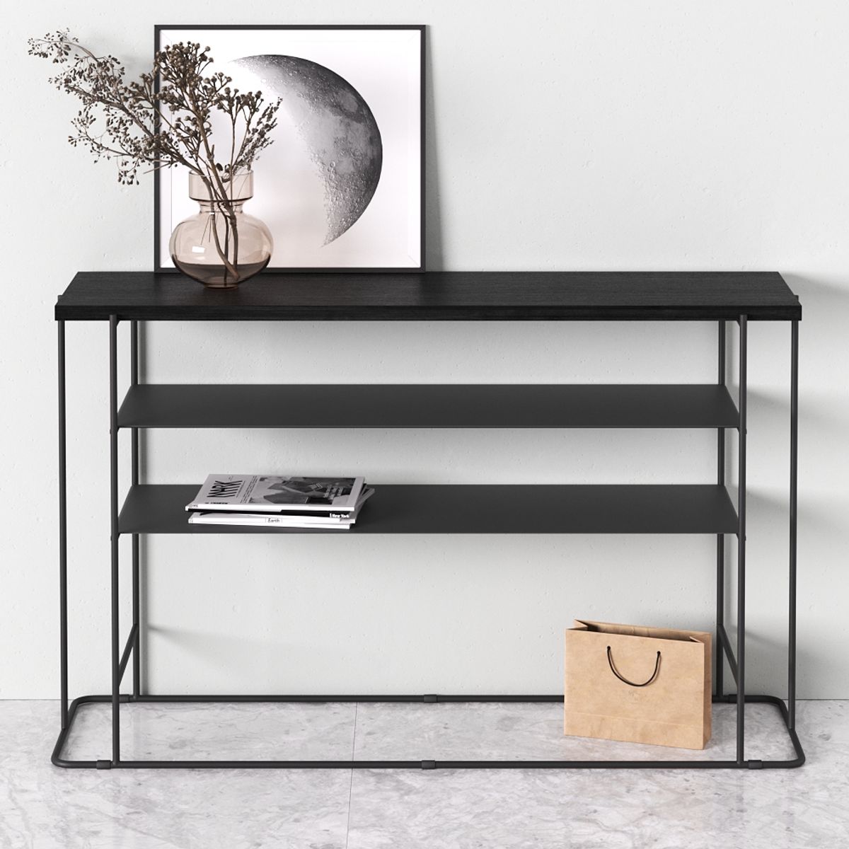 GENERICO - Consola Recibidor Cronos 124x33x80 cm